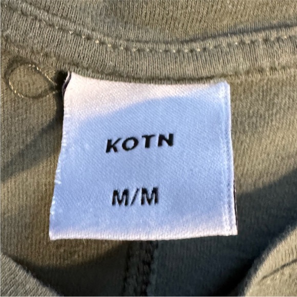 KOTN Long Sleeve Midi Dress in Olive M - Picture 5 of 6